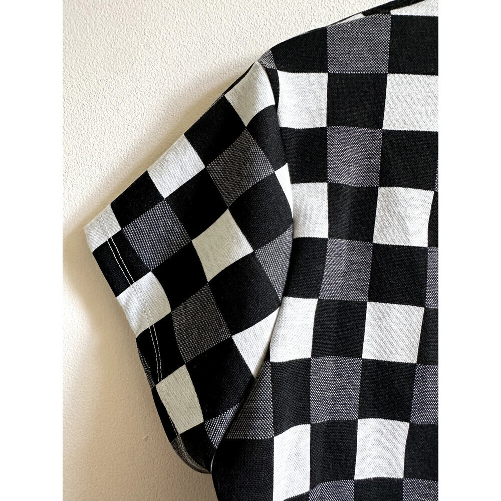 BP. Cutout Crop Tee In Black- White Gingham plus size 1X - Picture 15 of 15